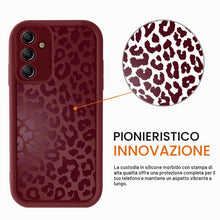 Carica l'immagine nel visualizzatore di Gallery, ZhuoFan Cover per Samsung Galaxy A15 5G 6,5”, Aesthetic Leopardata Motivo Custodia Rosso Opaca Ultra Morbida Sottile Leg