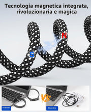 Carica l'immagine nel visualizzatore di Gallery, Magtame Cavo USB-C a USB-C magnetico 60W retrattile salvaspazio 1 m