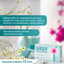 Carica l'immagine nel visualizzatore di Gallery, FARMA-DERMA Ialoclean Compresse Oosolubili per Mucosa Oro-Faringea a Base di Acido Ialuronico | Compresse da Sciogliere 