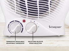 Carica l'immagine nel visualizzatore di Gallery, BEPER P203TER203 Termoventilatore Elettrico Compatto, 2 Potenze 2000W, Termostato, Funzione Ventilazione, Maniglia Integ