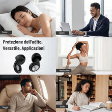 Carica l'immagine nel visualizzatore di Gallery, Tappi Orecchie Dormire, 2026 Nuovo 45dB Antirumoreper Tappi Orecchie Riutilizzabili, per Meditazione/Viaggi/Lavoro/Studi