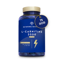 Carica l'immagine nel visualizzatore di Gallery, L CARNITINA 2000, 150 Capsule 75 giorni. Integratore di aminoacidi. Certificato VEGANO. CE. N2 Natural Nutrition