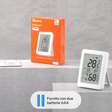 Carica l'immagine nel visualizzatore di Gallery, SONOFF SNZB-02DR2 AirGuard TH, sensore Zigbee intelligente per temperatura e umidità, display LCD da 3,6", monitoraggio 