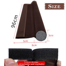Carica l'immagine nel visualizzatore di Gallery, 2 Pezzi 96cm Marrone Paraspifferi per Porte (brown)