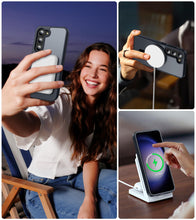Carica l'immagine nel visualizzatore di Gallery, ivencase Magnetica Cover per Samsung Galaxy S23 5G, Nero