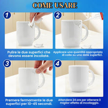 Carica l'immagine nel visualizzatore di Gallery, Colla per Ceramica 35g, Adesivo Istantaneo Forte, Impermeabile e Trasparente, per Riparare Porcellana, Ceramica, Vetro e