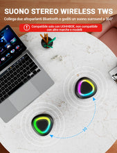 Carica l'immagine nel visualizzatore di Gallery, UOHHBOE Cassa Bluetooth Portatile 15W Potente IPX5 con Luci RGB