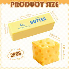 Carica l'immagine nel visualizzatore di Gallery, Squishy Morbido a Forma di Formaggio al Burro