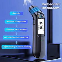 Carica l'immagine nel visualizzatore di Gallery, Etilometro Portatile Certificato,Etilometro Professionale con Alcol Test con LED ad Alta Definizione e Chip ad Alta Sens