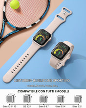 Carica l'immagine nel visualizzatore di Gallery, AMSKY Sportivo Silicone Morbido Compatibile con Cinturino Apple Watch