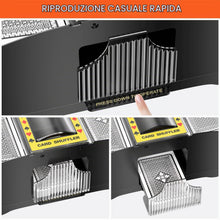 Carica l'immagine nel visualizzatore di Gallery, Fousenuk Mescolatore Carte da Gioco, Mischia Carte Automatico, Mescola Carte Elettrico da 1 a 2 Mazzi, Card Shuffler, Di