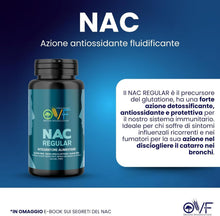 Carica l'immagine nel visualizzatore di Gallery, OVF NAC N-Acetil-Cisteina NAC 600mg 60cps Perfetto per Stimolare la Rigenerazione del Glutatione 2 Mesi di Fornitura Sen