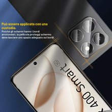 Carica l'immagine nel visualizzatore di Gallery, QULLOO Vetro Temperato per Honor 400 smart 5G, 2 Pezzi Pellicola Vetro Protettiva e 2 Pezzi Pellicola Fotocamera, Durezz