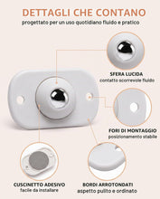 Carica l'immagine nel visualizzatore di Gallery, 16 Pz Ruote per Mobili Autoadesive, Rotelle Girevoli 360° Sfera, Mini Rotelle per Mobili Piccole per Spostare Mobili Pes