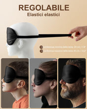 Carica l'immagine nel visualizzatore di Gallery, Aosun Mascherina per Dormire, Maschera per Dormire in Pura Seta di Gelso al 100% - Mascherina Occhi per Dormire Ipoaller