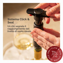 Carica l'immagine nel visualizzatore di Gallery, Vacu Vin 9824606 Pompa Nera da 4 Tappi