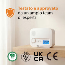 Carica l'immagine nel visualizzatore di Gallery, Smartwares Rilevatore CO, Sensore 10 Anni, Batterie Sostituibili 3 Anni