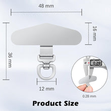 Carica l'immagine nel visualizzatore di Gallery, MoKo Toppa per cordino cellulare girevole 360°, set da 2