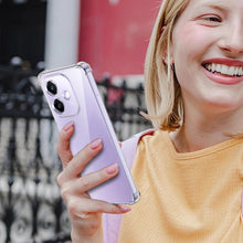 Carica l'immagine nel visualizzatore di Gallery, Cover per Oppo A40 / Oppo A40M / Oppo A60 5Gcon 2 pezzi in vetro temperato, custodia in silicone TPU trasparente morbido