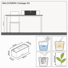 Carica l'immagine nel visualizzatore di Gallery, LECHUZA BALCONERA Cottage 50 in granito 15602