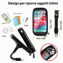 Carica l'immagine nel visualizzatore di Gallery, ENOENO Supporto Moto Smartphone Impermeabile 360 Gradi Supporto Cellulare Moto con Copertura per Pioggia Porta Cellulare