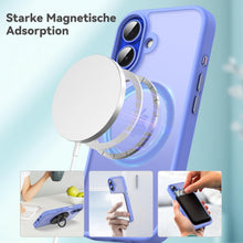 Carica l'immagine nel visualizzatore di Gallery, Natiiozie Magnetica Cover Compatibile con iPhone 16 Compatibile con MagSafe Custodia Traslucida Opaca Posteriore,Anti-im