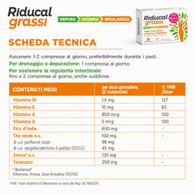 Carica l'immagine nel visualizzatore di Gallery, CHEMIST’S RESEARCH RIDUCAL GRASSI | Integratore Alimentare Vitamine, Fibre, Estratti Vegetali, Coadiuvante e Manteniment
