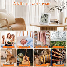 Carica l'immagine nel visualizzatore di Gallery, HOTUT Termometro Igrometro Digitale per Ambiente, Misuratore di Umidità e Temperatura da Ambiente con Retroilluminazione