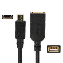 Carica l'immagine nel visualizzatore di Gallery, BIGtec - Cavo dati USB OTG ad alta velocità, lunghezza 11 cm, adattatore con mini connettore di tipo B per prese di tipo