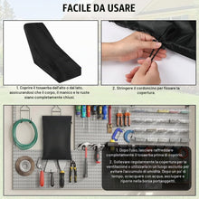 Carica l'immagine nel visualizzatore di Gallery, AOOWU Copertura per Tosaerba, Impermeabile Copri Tagliaerba per Esterno, Copri Tagliaerba per Rimessaggio Esterno con Co