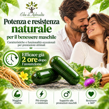 Carica l'immagine nel visualizzatore di Gallery, Erbe Di Aphrodite Integratore Uomo 100% Naturale Con Ginseng, Tribulus Terrestris, Rodiola Rosea, Aglio, Cannella – Form