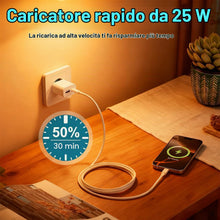 Carica l'immagine nel visualizzatore di Gallery, Caricabatteria USB C 25W, adaptatore di alimentatore per rapida per Lenovo ldea Tab Pro/ M11 Tablet, iPad Alr 11"/13" mi