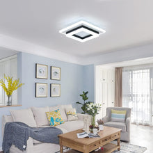 Carica l'immagine nel visualizzatore di Gallery, AUA Plafoniera a LED, 24 W, moderna, plafoniera quadrata a LED per camera da letto, corridoio, ufficio, cucina, soggiorn