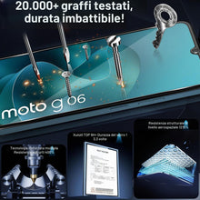 Carica l'immagine nel visualizzatore di Gallery, Pellicola Vetro Temperato per Motorola Moto G06/G06 Power con Protezione Lente Pellicola Fotocamera, Durezza 9H Anti Gra