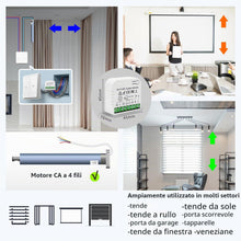 Carica l'immagine nel visualizzatore di Gallery, DieseRC Interruttore Tapparelle WIFI Intelligenti AC 230V 220V, Controllo APP Tuya/APP Smart Life, Compatibile con Alexa