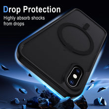 Carica l'immagine nel visualizzatore di Gallery, XTCASE Cover Magnetica per iPhone X / XS Traslucida Opaca, Nero