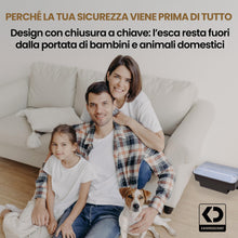 Carica l'immagine nel visualizzatore di Gallery, Trappola per Ratti e Topi per Esca Rodenticida – Set da 2 Box Bloccabili con Coperchio Trasparente, Resistente alle Inte