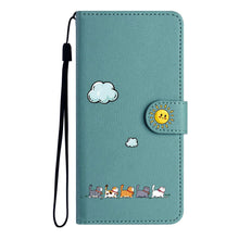 Carica l'immagine nel visualizzatore di Gallery, Custodia per Samsung Galaxy A18/A17/A26/A16,Gatti carini e colorati Cover Portafoglio Protettiva Libro Flip Caso Phone M