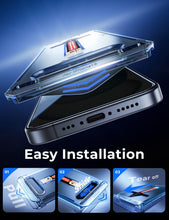 Carica l'immagine nel visualizzatore di Gallery, MAGIC JOHN Privacy Pellicola Protettiva per iPhone 15, Anti-Spy Vetro Temperato Film, Durezza 9H, Rimozione Automatica D