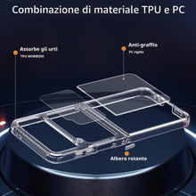 Carica l'immagine nel visualizzatore di Gallery, Anoowkoa Custodia Cover per Samsung Galaxy Z Flip 4 CASE Ultra Sottile Morbido TPU e PC Trasparente Silicone Antiurto Pr