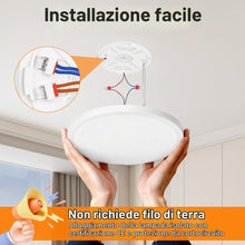 Carica l'immagine nel visualizzatore di Gallery, Plafoniera LED Soffitto, 3 Temperature di Colore, Ø18cm