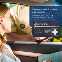 Carica l'immagine nel visualizzatore di Gallery, First Aid Only Borsa di pronto soccorso per auto DIN 13164 | Kit di emergenza per auto e moto | P-10019