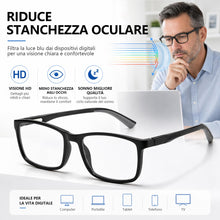 Carica l'immagine nel visualizzatore di Gallery, 3 Paia Occhiali da Lettura – Anti-Luce Blu, Cerniere a Molla e Design Antiscivolo