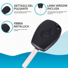 Carica l'immagine nel visualizzatore di Gallery, Guscio Chiave per Renault Clio 3 Kangoo Master Modus Trafic Twingo Wind | 2 Tasti | Telecomando