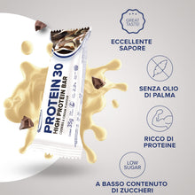 Carica l'immagine nel visualizzatore di Gallery, IronMaxx Protein 30 Barretta Proteica - Biscotti E Crema 6 x 35g | Barretta Proteica Senza Olio Di Palma E Senza Glutine