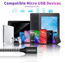 Carica l'immagine nel visualizzatore di Gallery, Cavo Micro USB [2M] Micro USB Cable 3A Ricarica Rapida Cavo Android Cavo