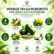 Carica l'immagine nel visualizzatore di Gallery, Erbe Di Aphrodite Integratore Uomo 100% Naturale Con Ginseng, Tribulus Terrestris, Rodiola Rosea, Aglio, Cannella – Form
