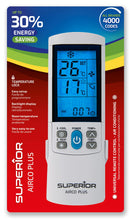 Carica l'immagine nel visualizzatore di Gallery, Superior AirCo PLUS - Telecomando Universale per Climatizzatori - 4000 codici - Ampio Display Retroilluminato - Timer No