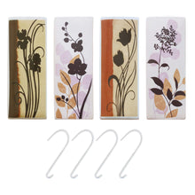 Carica l'immagine nel visualizzatore di Gallery, Ikebana Set di 4 umidificatori in ceramica da appendere al termosifone, evaporatori ad acqua a1662