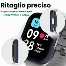 Carica l'immagine nel visualizzatore di Gallery, 3 Pezzi Custodia Protettiva Compatibile con Xiaomi Redmi Watch 3 Active, Custodia Rigida per PC con Proteggi Schermo, Cu